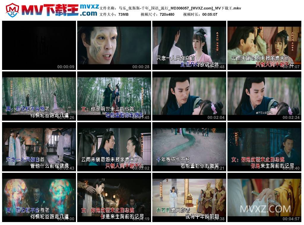 马乐_张斯斯-千年_国语_流行_MD306057